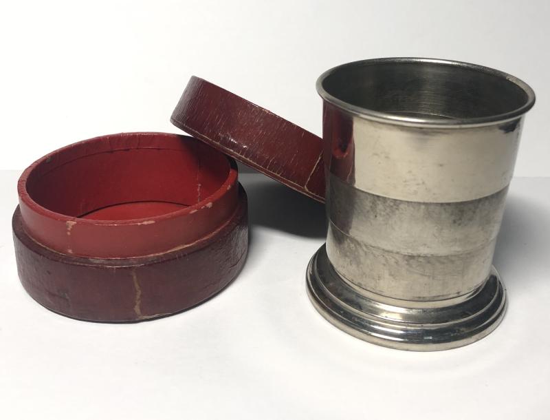 Late Victorian campaign collapsible drinking vessel.