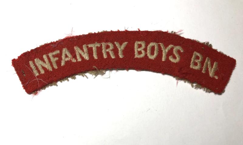 INFANTRY BOYS BN. cloth shoulder title circa 1954-56.
