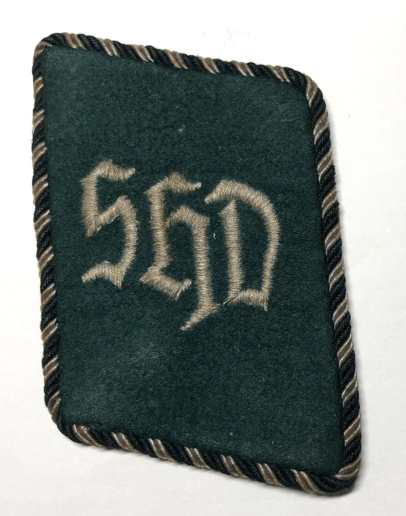 German Third Reich Luftschutzpolizei S.H.D. Sicherheits-Hilfsdienst Security and Assistance Service collar patch.