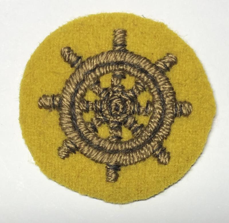 Coxswain or Helmsman Waterborne Fleet RASC arm badge