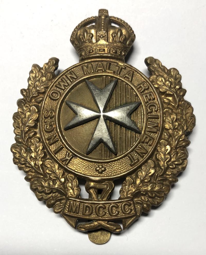 Royal Malta Militia cap badge c1903-21