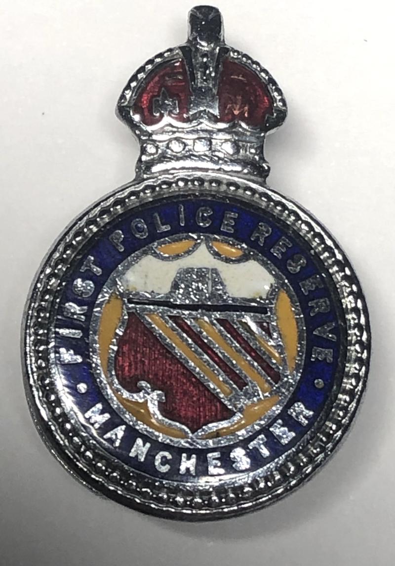 First Police Reserve Manchester WW2 lapel badge.