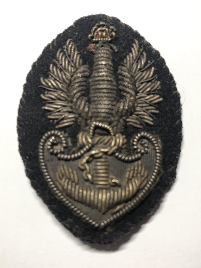 Polish Navy WW2 Petty Officer's (Bosmani) bullion cap badge.