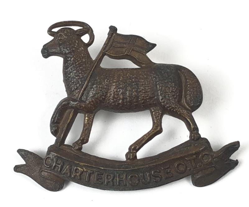 Charterhouse School OTC Surrey cap badge circa 1908-20.