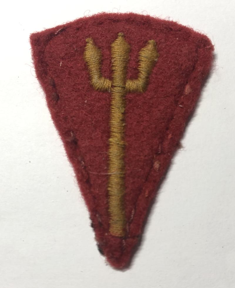 Royal Marine Division WW2 cloth formation sign