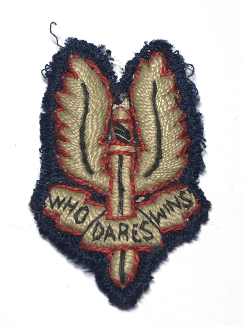 Special Air Service WW2 cloth SAS beret badge.