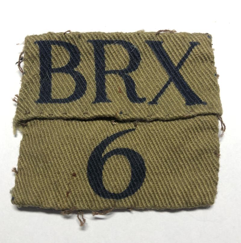 BRX / 6 WW2 (Bracknell) Berkshire Home Guard designation.