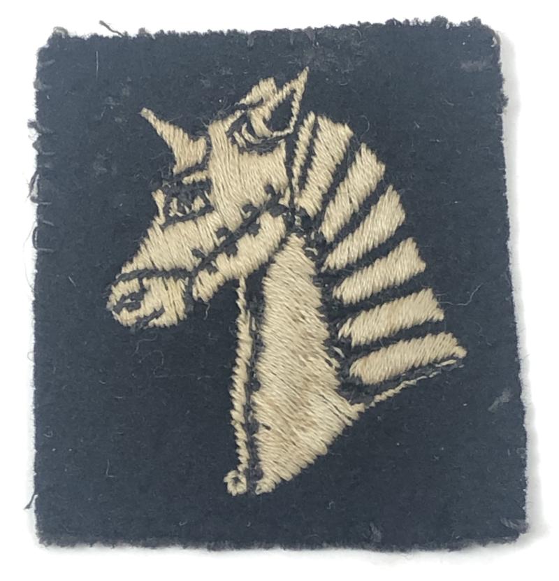 20th Armoured Brigade WW2 cloth formation sign circa 1942-43.