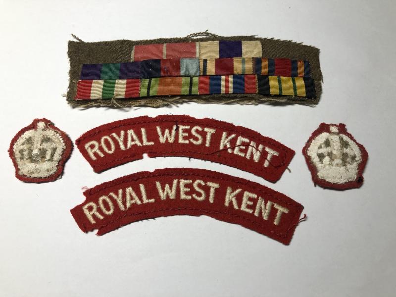 Insignia attributed to Maj ROBERT BUTLER MBE MC.,Royal West Kents