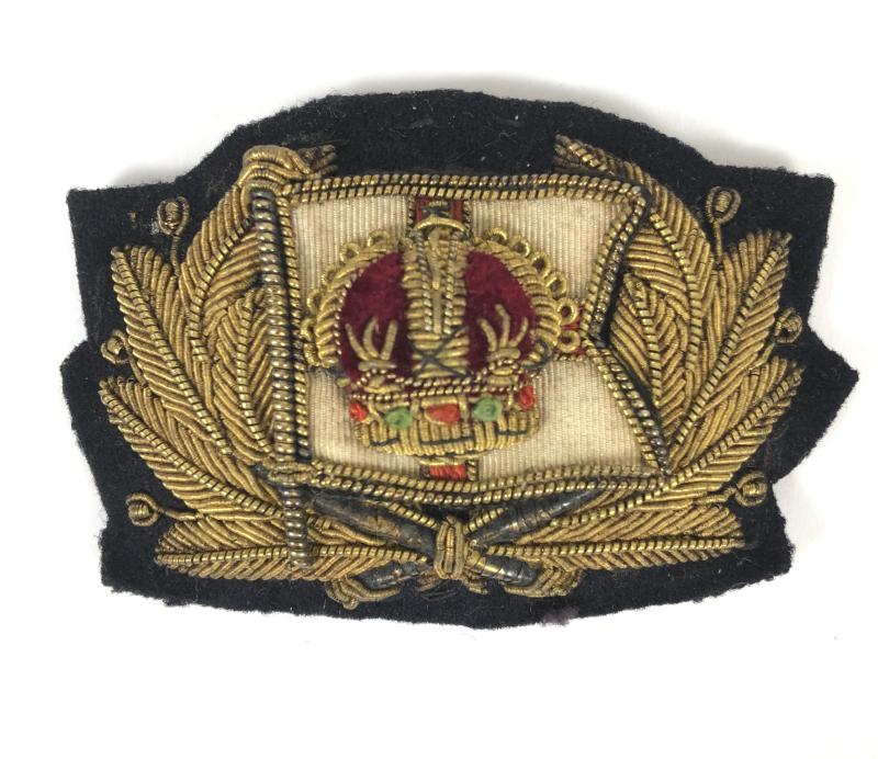 Elder Dempster shipping line Officers bullion cap badge.