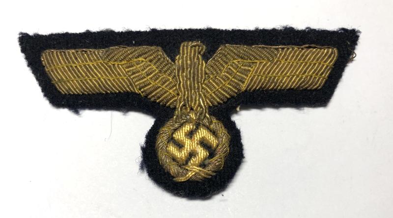 German Third Reich WW2 Kriegsmarine Officer's cap eagle.