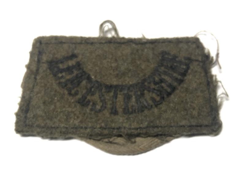 Leicestershire Regiment WW2 slip-on shoulder title