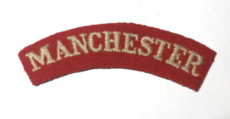 MANCHESTER Regiment WW1/ early 20th century shoulder title.