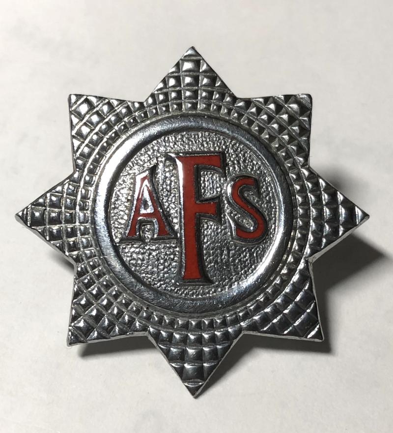 WW2 Auxiliary Fire Service AFS firemans cap badge