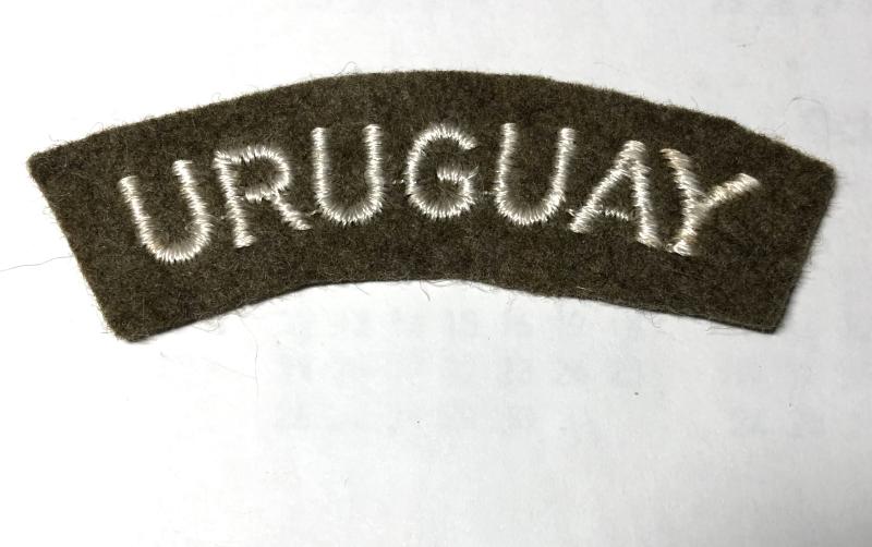 URUGUAY WW2 British Army Voulunteers from South America shoulder title