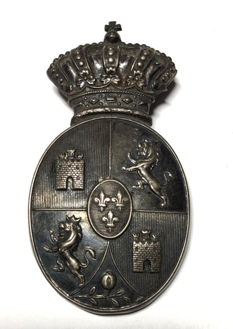 Spanish Military pouch belt plate or pouch badge c. 1874 to 1931.