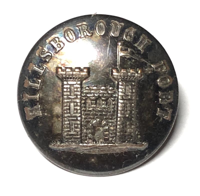 Irish. Hillsborough Fort  button by E. Armfield & Co