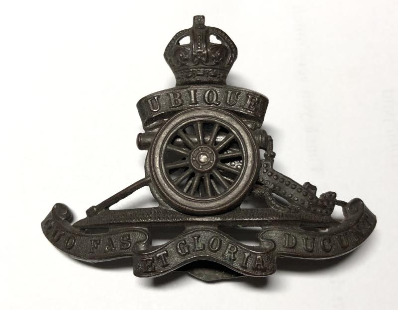 Royal Artillery Officer's OSD cap badge c. 1902-52.