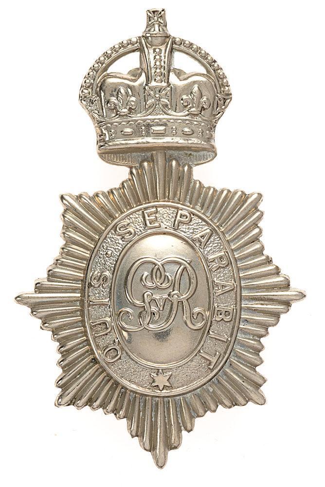 Dublin Metropolitan Police GvR Irish cap badge circa 1911-22.