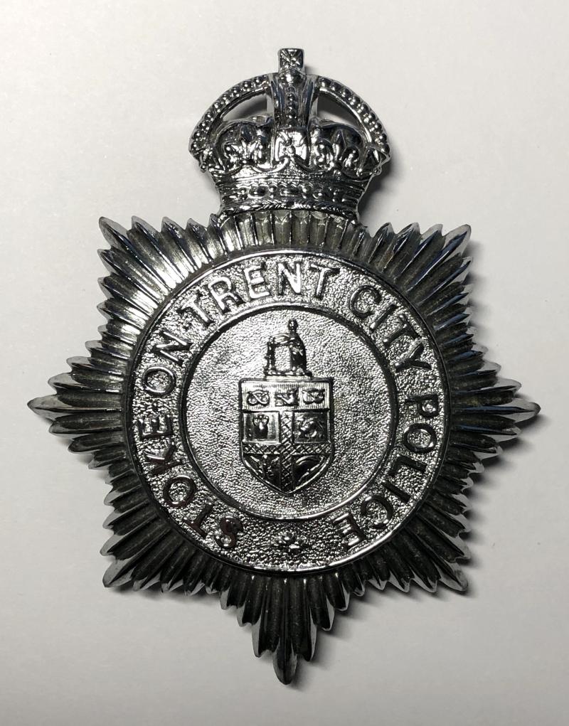 Stoke-on-Trent City Police pre 1952 helmet plate.