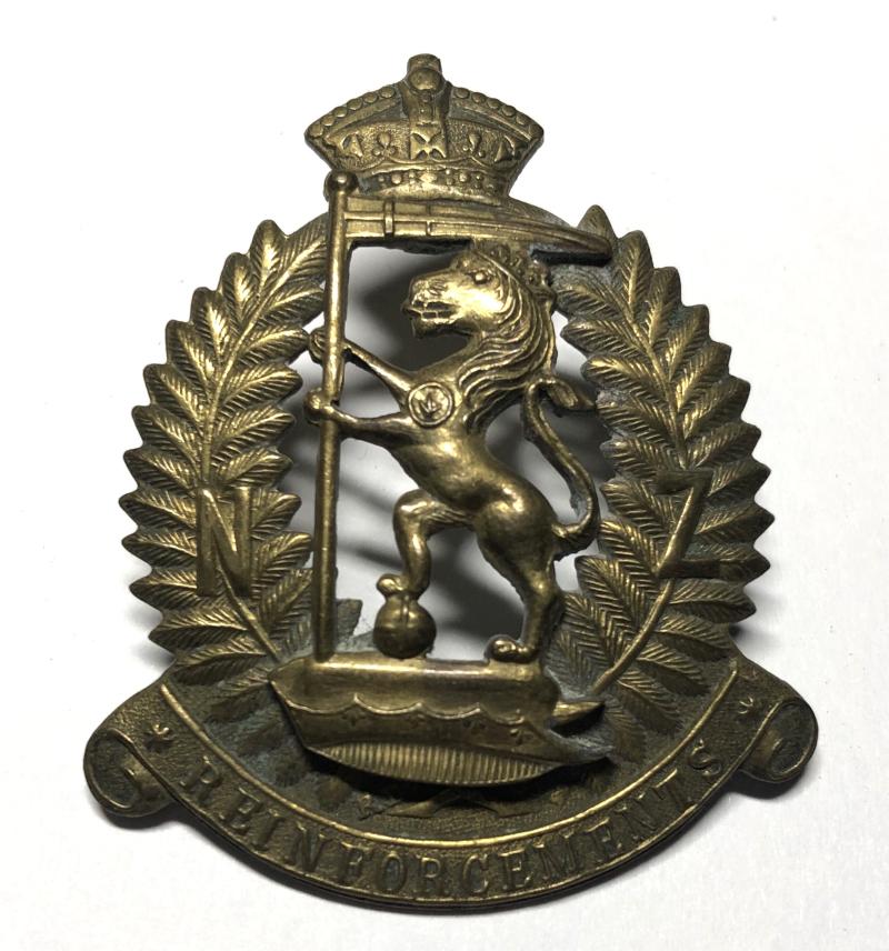 Rifle Brigade Reinforcements New Zealand Expeditionary Force WW1 cap badge.