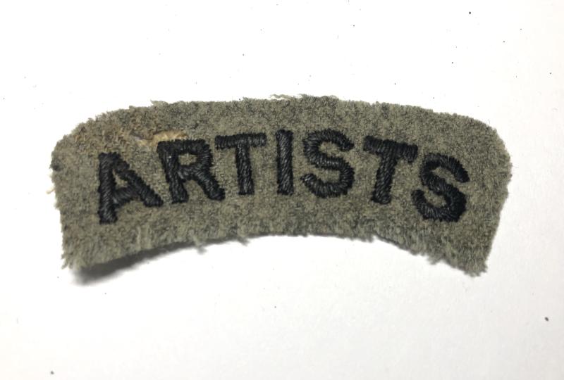 Artists Rifles WW1 / inter war  ARTISTS shoulder title.