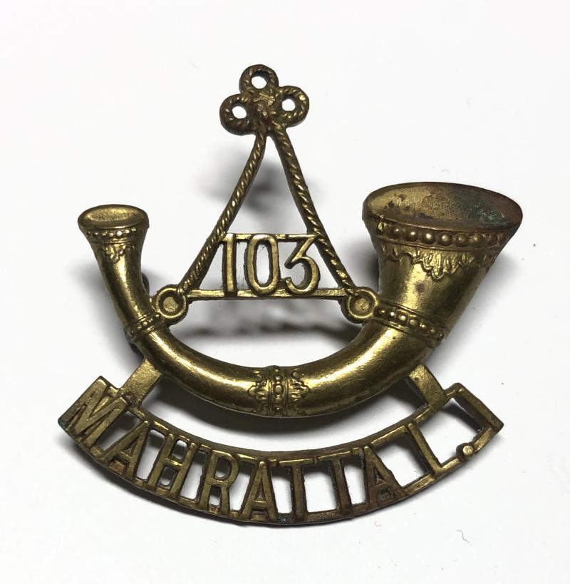 103rd Maharatta Light Infantry WW1 Indian Army shoulder title.