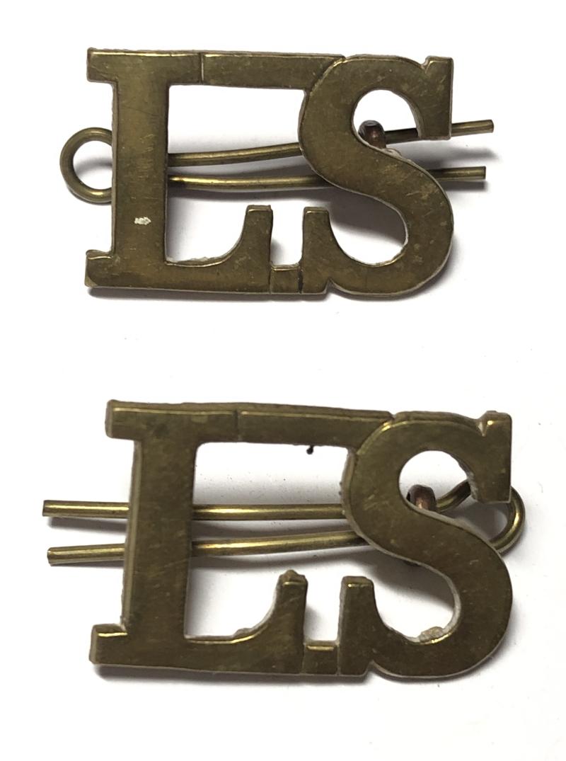 Lovat Scouts large LS pair of Scottish Yeomanry shoulder titles.