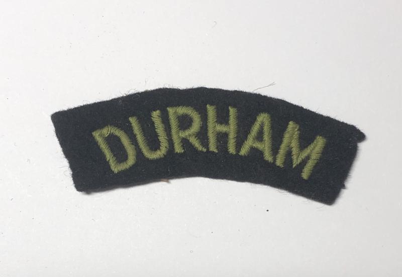 DURHAM early shoulder title.