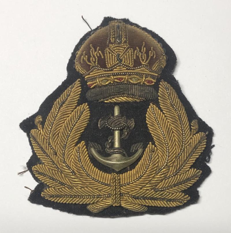 Royal Navy Officer's cap badge c. 1902-20.