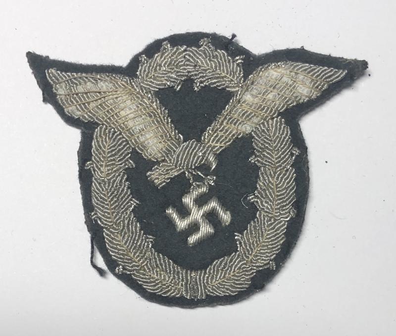 German Third Reich Luftwaffe bullion Pilot's badge.