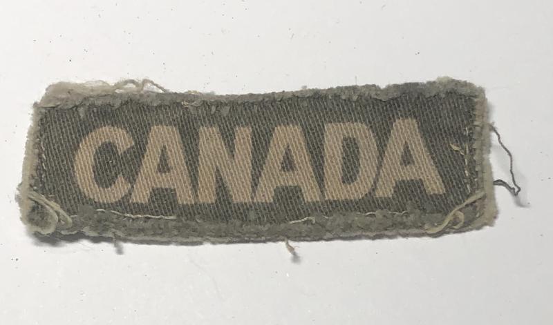 CANADA printed WW2 arm designation,