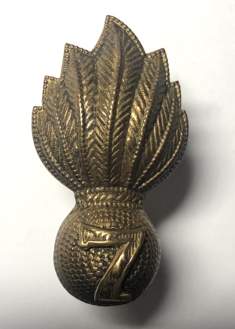 7th Bn. London Regiment Officer's forage cap badge.