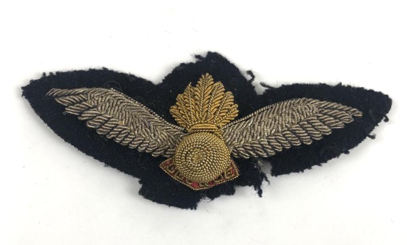Air Observation Post (AOP) pilot's vintage bullion wing.