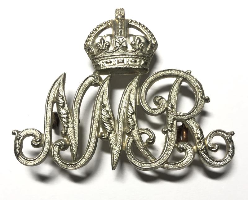 Natal Mounted Rifles South African post 1901 slouch hat badge.