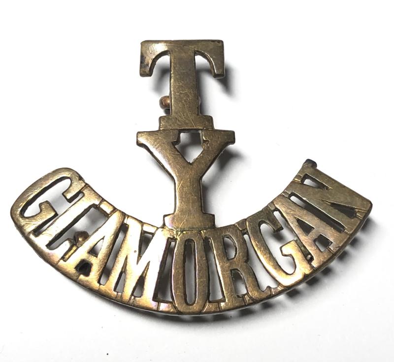 T/Y/GLAMORGAN WW1 period Welsh shoulder title c1908-20