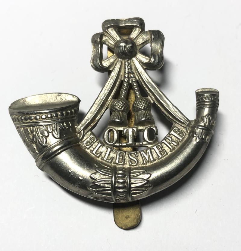 Ellesmere College OTC Shropshire cap badge c. 1908-40..
