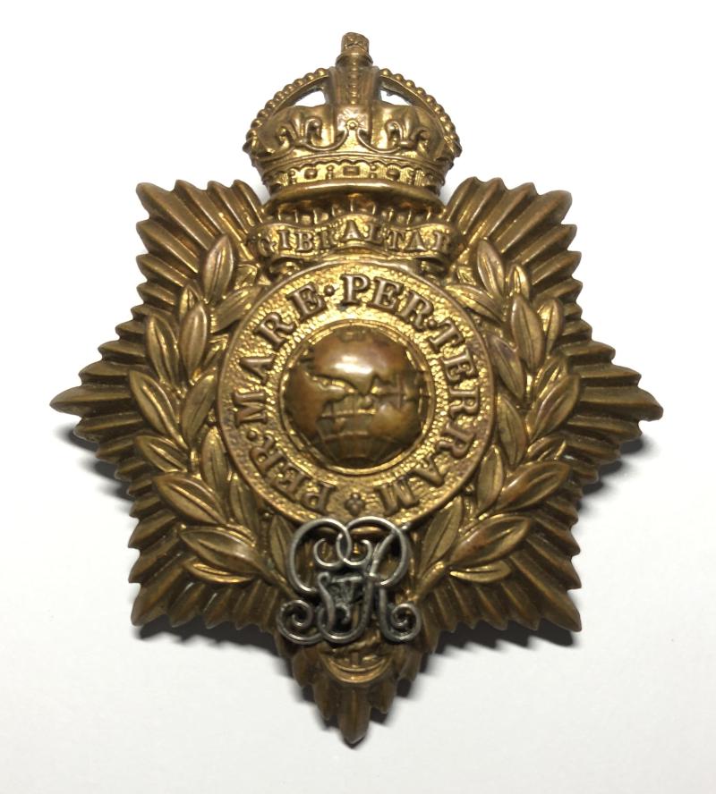 Royal Marines Portsmouth Band helmet plate c. 1923-52.