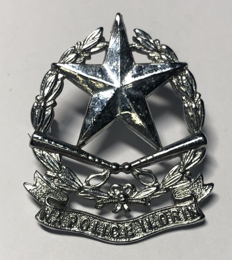 Native Administration Police Ilorin, Nigeria chromed cap badge.