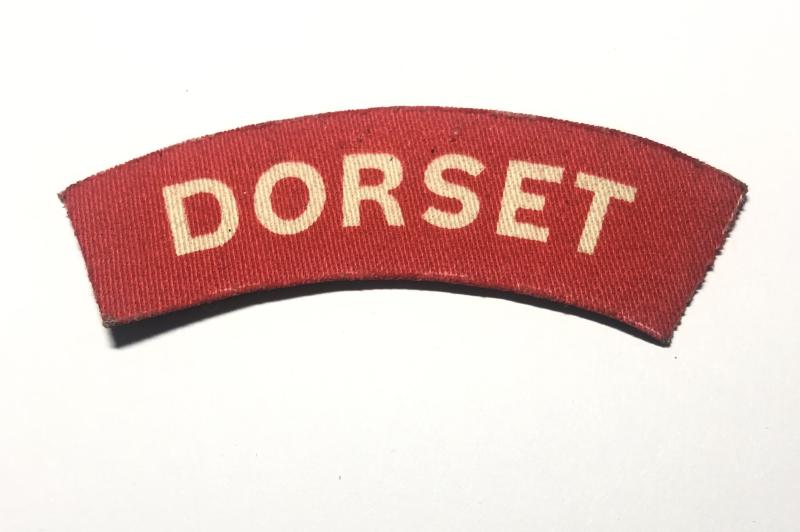 DORSET WW2 printed shoulder title.