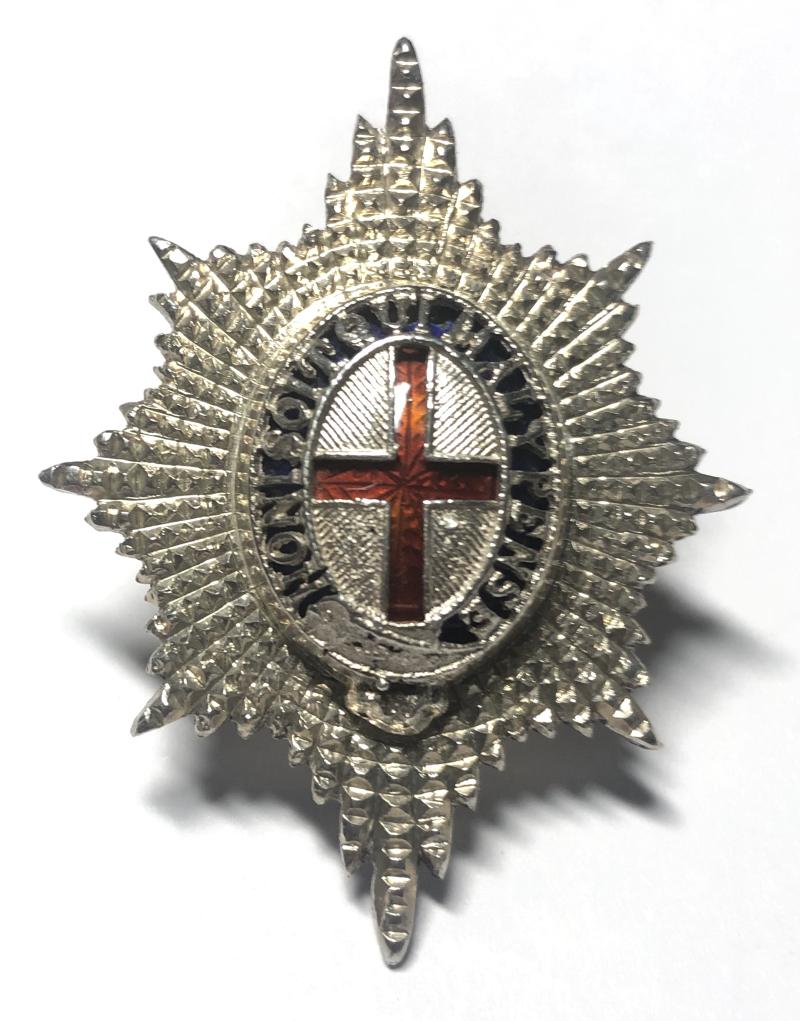 Coldstream Guards Officer’s silver and enamel cap badge.