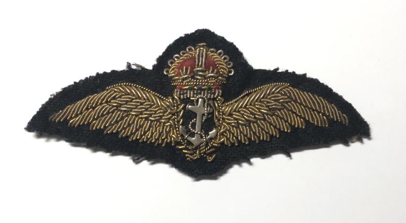 Royal Navy Fleet Air Arm attributed casualty Pilot's wing.