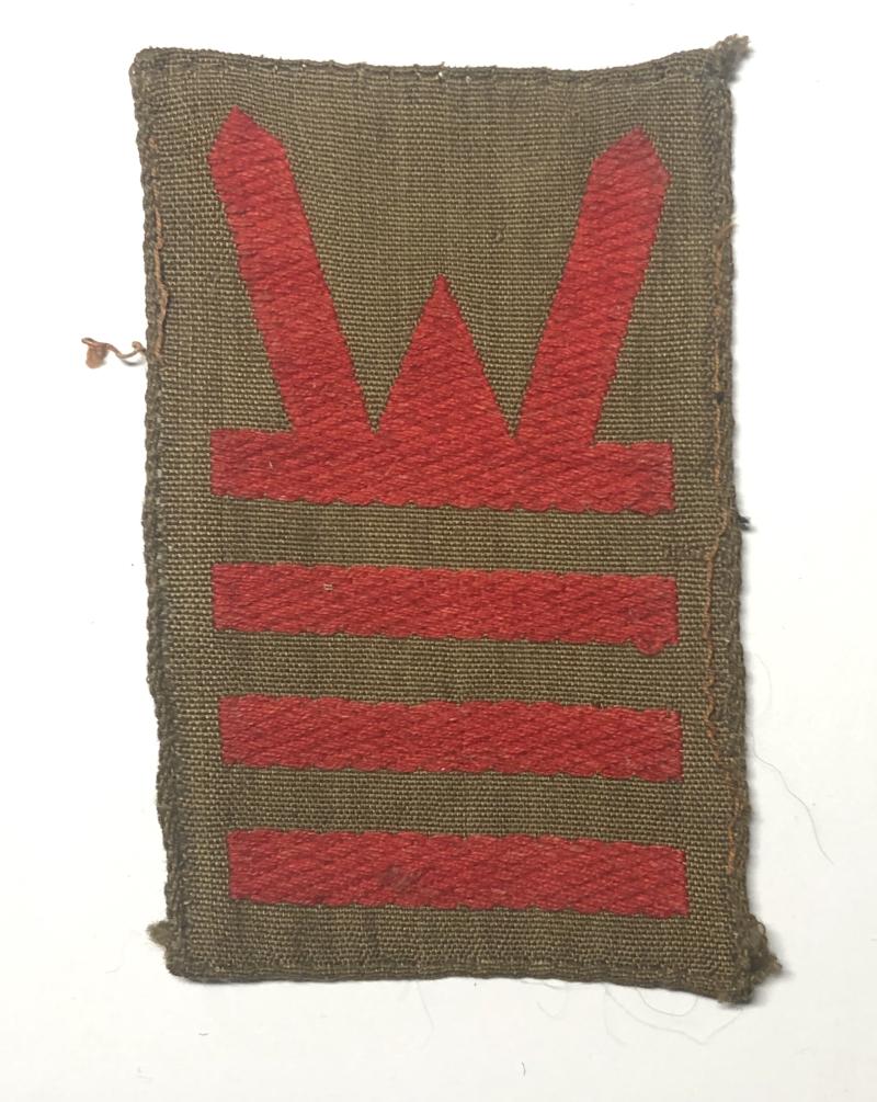 160th Infantry Brigade, 53th Welsh Division WW2 cloth combination formation sign.