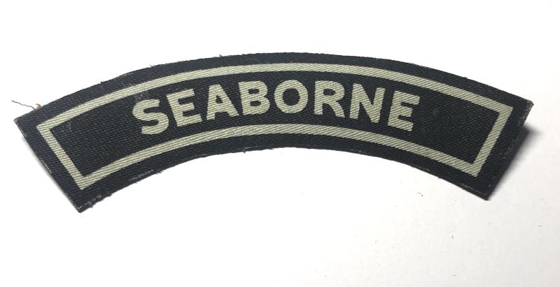 SEABORNE  Royal Observer Corps WW2 printed shoulder title.
