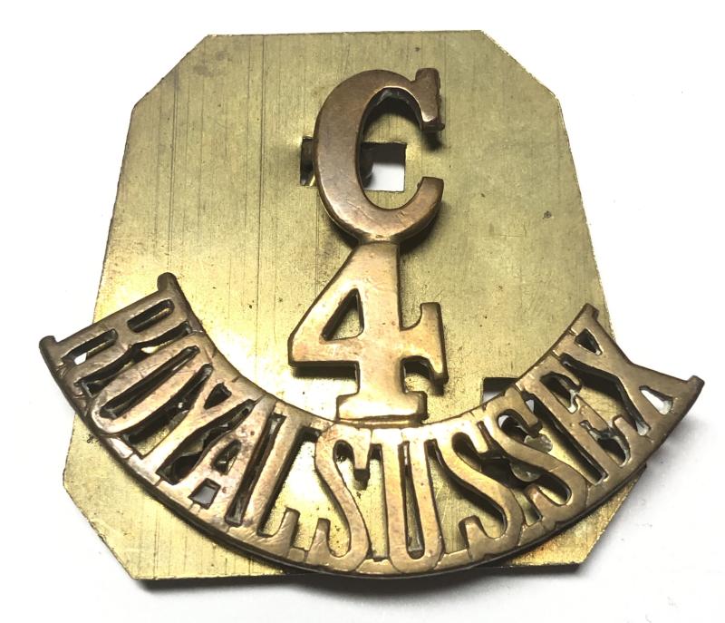 C / 4 / SUSSEX cadet shoulder title.