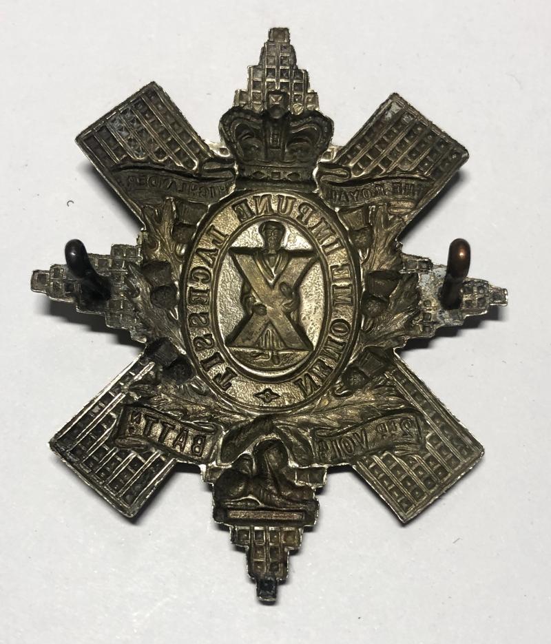 2nd (Angus) VB Black Watch Victorian Scottish glengarry badge circa 1888-1901 .