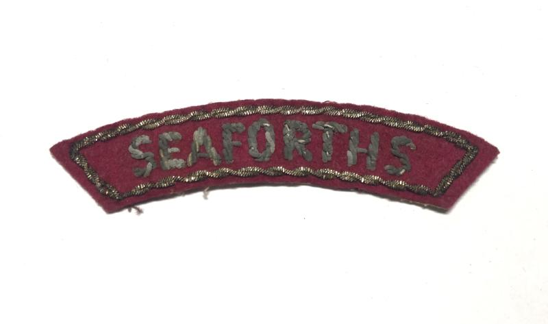 SEAFORTHS Far East shoulder title c. 1945.
