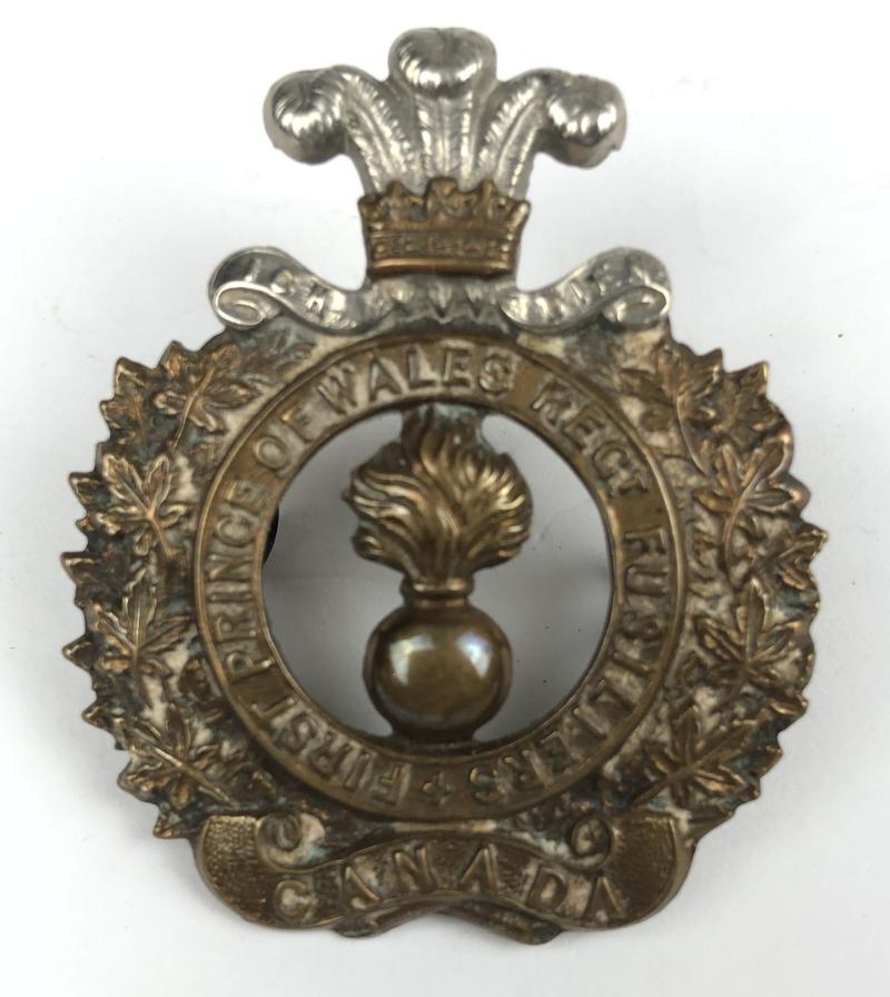 Canada. 1st Prince of Wales Regiment of Fusiliers cap badge 1901-11.