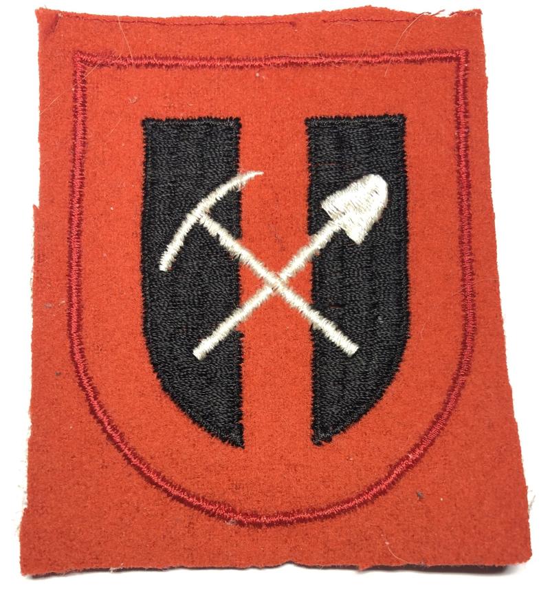 Free Polish Army WW2 Mining Companies in France formation sign.