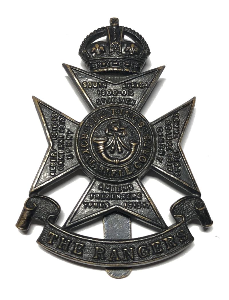 12th County of London Bn. Rangers post 1937 cap badge.
